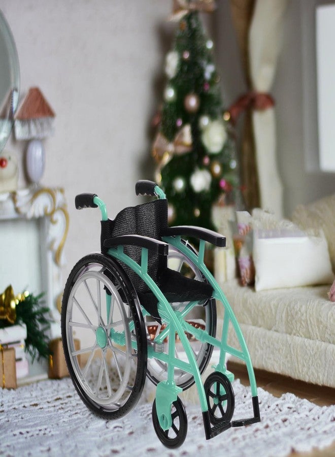 Vaguelly 1set Miniature Wheelchair Model Crutches for Dollhouses Home Decor and Miniature Landscaping Realistic Design and Materials for Display and Collecting - Image 5